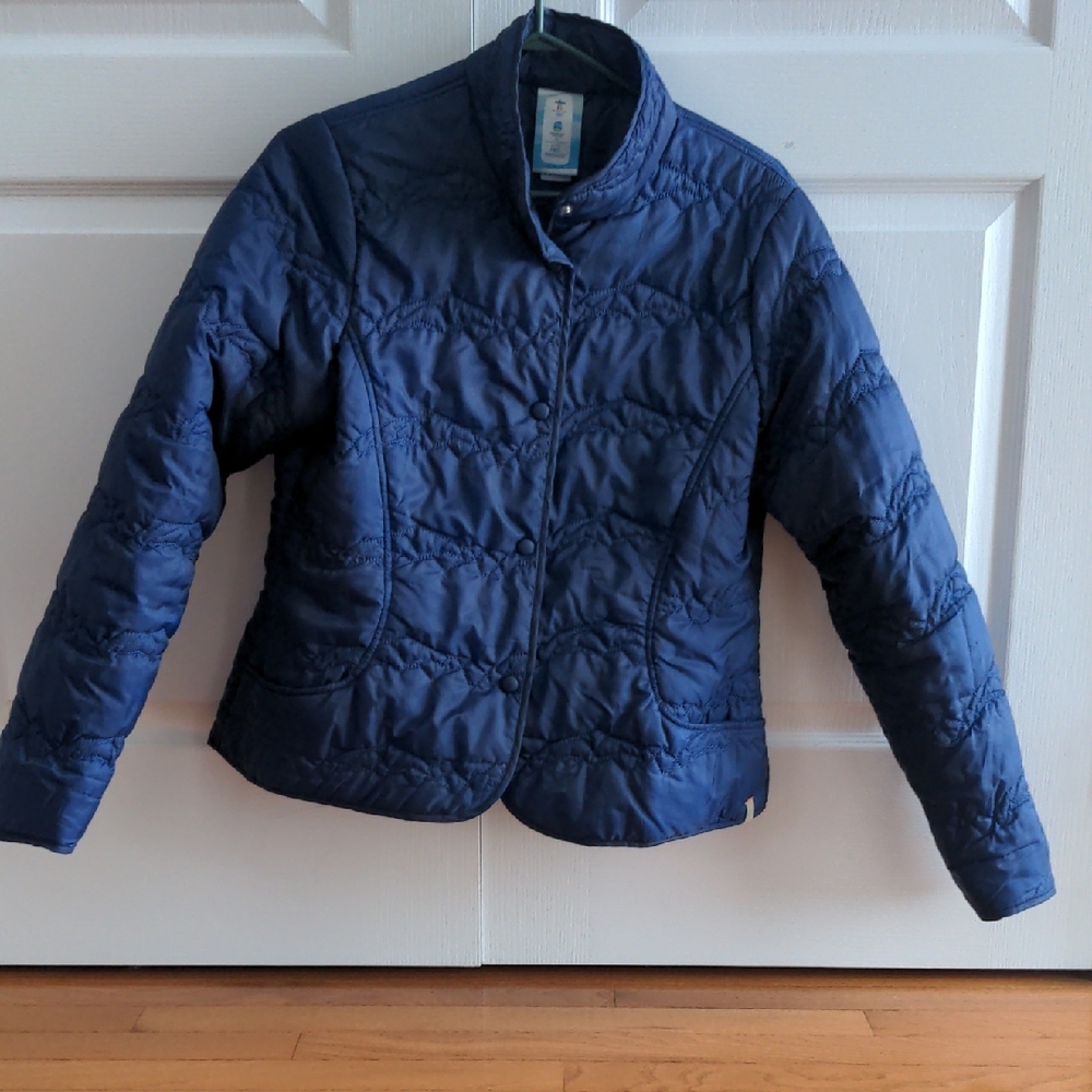 Women's Navy Puffer Jacket (size 10)